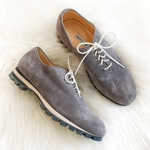 Manolo Blahnik Entrenador Lace Up Oxfords Sneakers